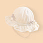 1 chapeau de pêcheur pour bébé, style court, avec nœud et pare-soleil, en dentelle respirante, adapté à toutes les occasions, idéal pour les filles au printemps et en été, pour jouer dehors au quotidien