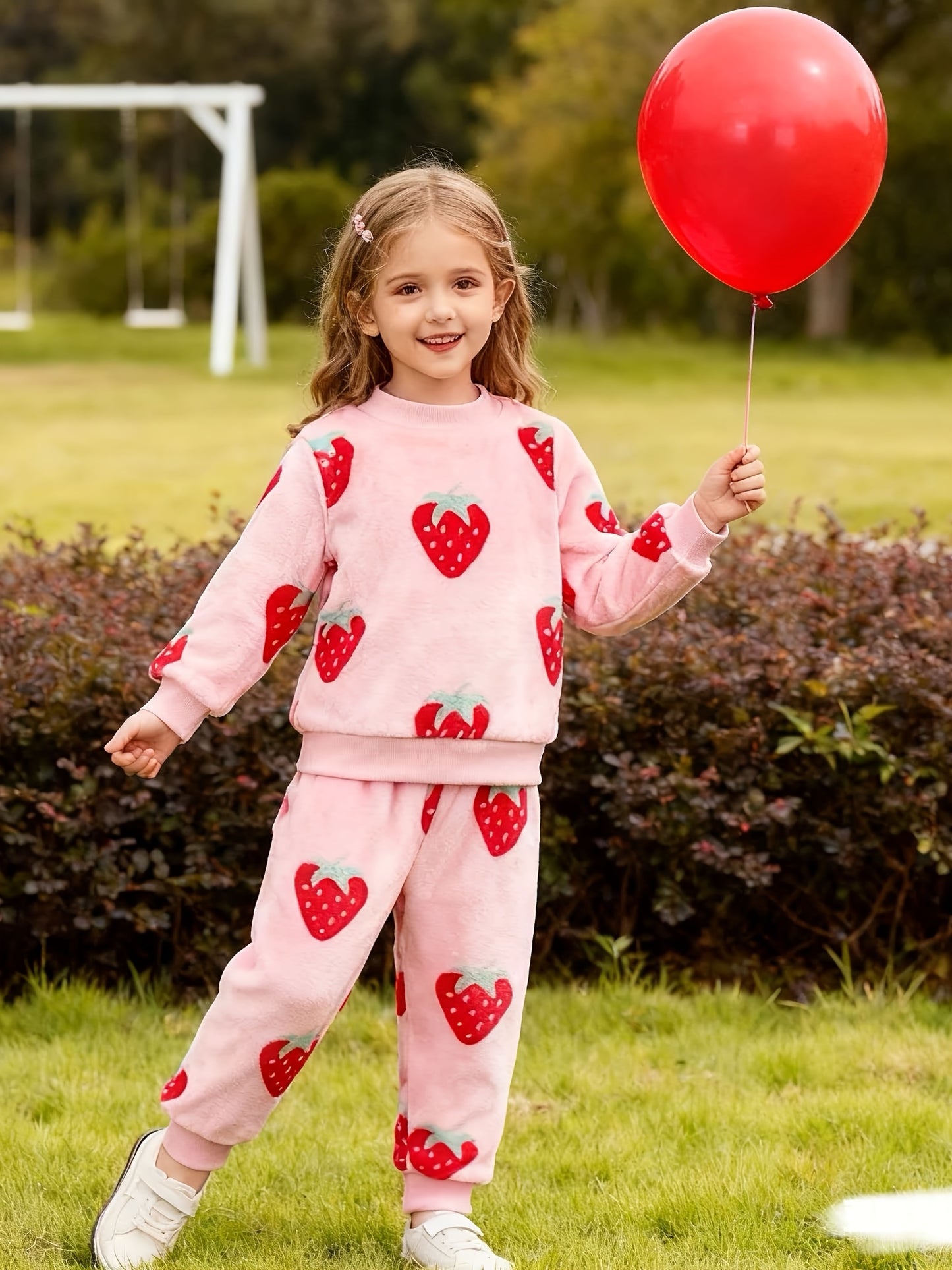 Costume en Flanelle Épaisse à la Mode pour Enfants pour Filles, Ensemble Deux Pièces pour Automne et Hiver, Nouveau Style de Sous-vêtements pour Enfants