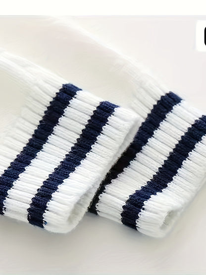 Pull en Tricot pour Enfants Garçons Col en V Cardigan Style Automne Hiver Filles Pull Preppy Haut Bébé Vêtements pour Enfants