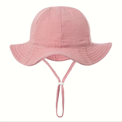 1pc Chapeau de pêcheur doux et mignon pour bébé, bonnet doux et absorbant la transpiration, convient pour une utilisation quotidienne et à l'extérieur, nouveau chapeau de pêcheur printemps été, styles multicolores disponibles