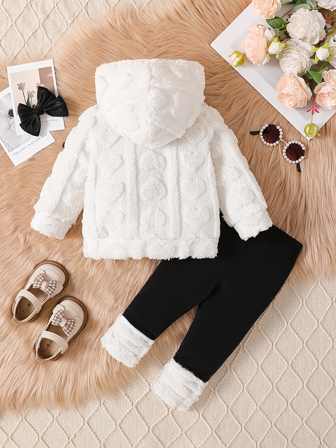 Cozy Bow Hooded Set