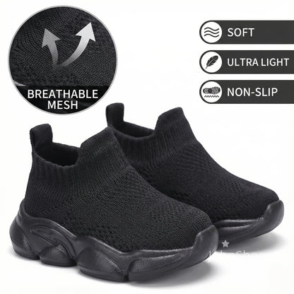 Nouvelles chaussures de marche tendance pour bébés, disponibles en plusieurs couleurs, adaptées aux enfants de moins de 14 ans. Fabriquées avec du tricot respirant, parfaites pour toutes les saisons, à porter au quotidien.