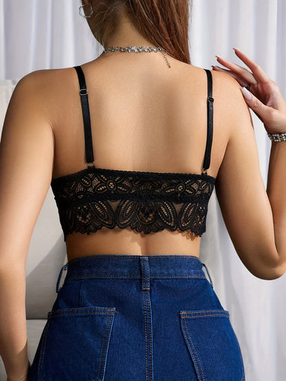 Soutien-gorge d'allaitement en dentelle intégrale pour femmes - Confortable sans armature, pyjama et haut d'allaitement avec bonnet amovible, sans rembourrage, élastique doux - Lingerie maternité post-partum pour grossesse et allaitement