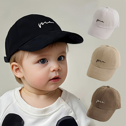 Casquette de bébé Printemps Automne Style Fin Baseball Chapeau de soleil Décontracté Tous les tenues Brodé Casquette de baseball Mignon Chapeau de soleil pour tout-petits Convient pour les jeux quotidiens en plein air Anniversaire Convient pour 2-4 ans Ci