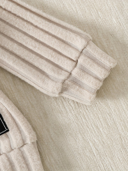 Ensemble bébé garçon tendance : Haut à manches longues rayé/unie + Pantalon long confortable, idéal pour l'extérieur