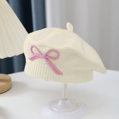 1pc Beret Bébé Automne Unisexe Tricoté Chapeau Peintre