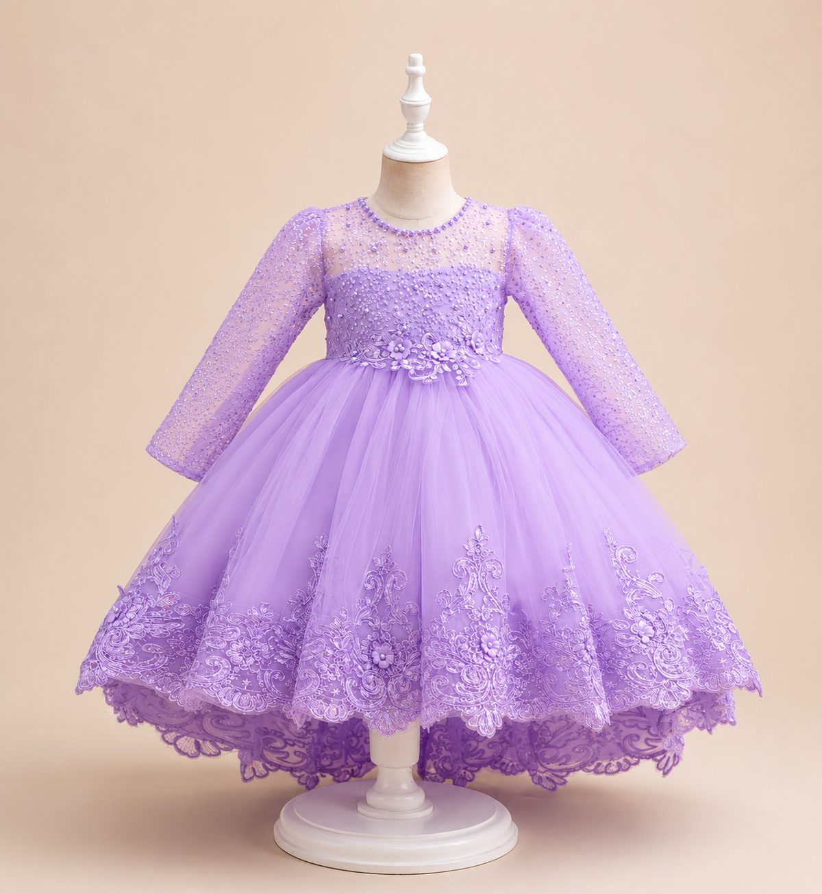 Perlen-Spitzenkleid