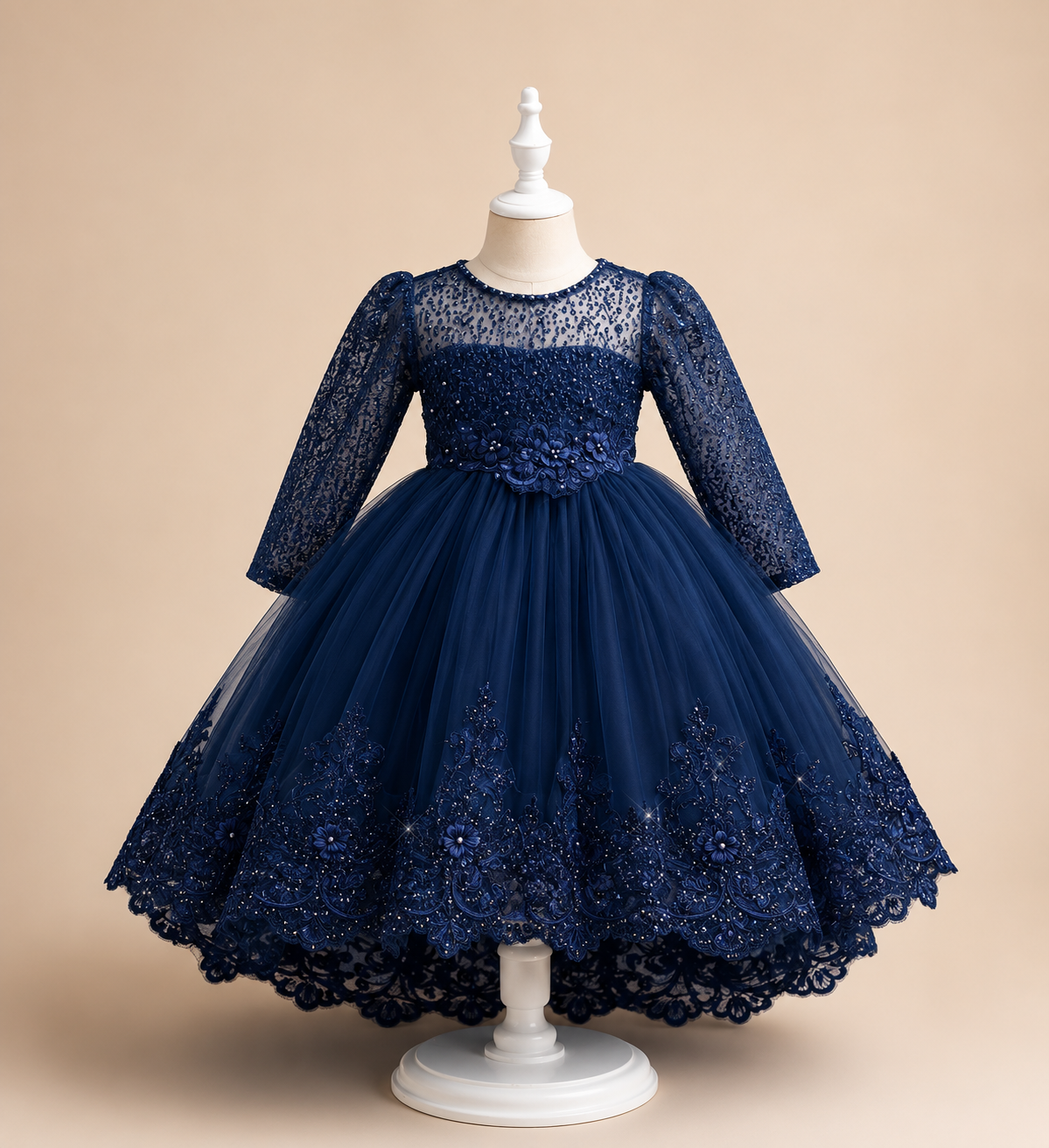 Perlen-Spitzenkleid