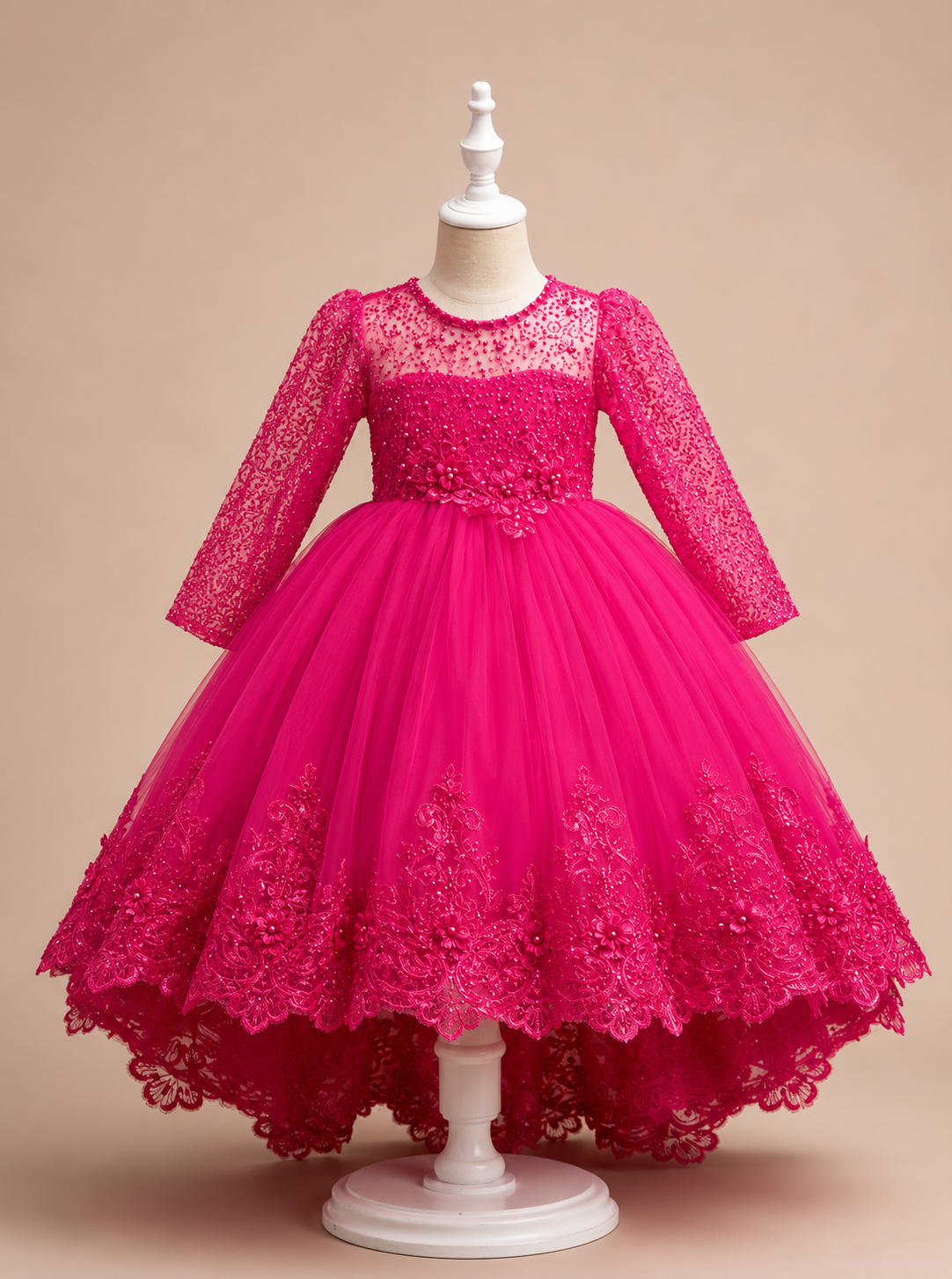 Perlen-Spitzenkleid