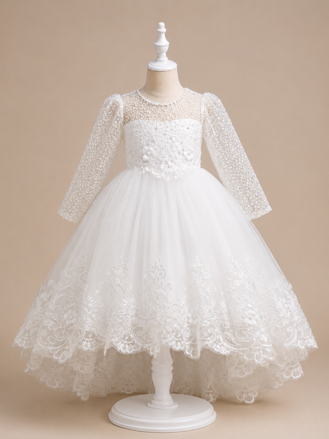Perlen-Spitzenkleid