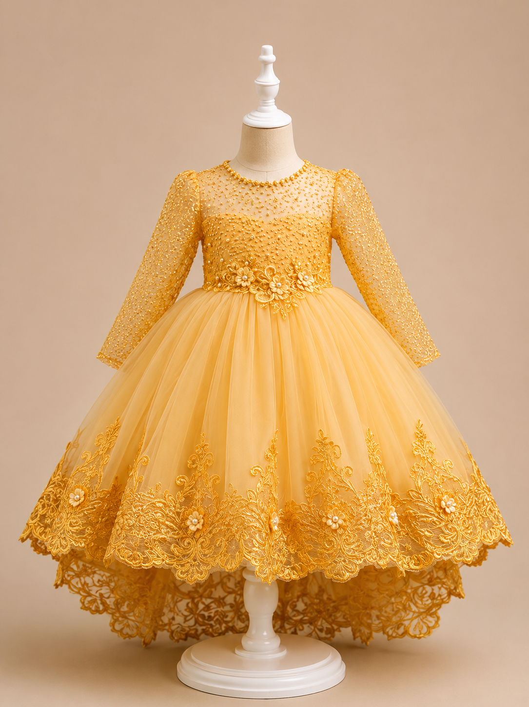 Perlen-Spitzenkleid