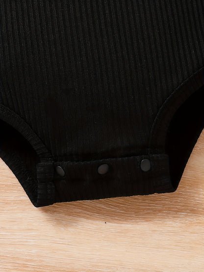 Body d'Été pour Bébés Filles - Rayures Unies avec Manches en Dentelle, Respirant et Confortable, Lavable en Machine Coupe Régulière pour Jeux Extérieurs & Tenue Décontractée, Parfait pour l'Extérieur