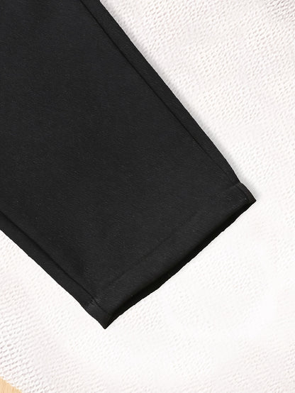 Pantalon de costume noir pour enfants, pantalon extérieur toutes saisons, durable et lavable à la main, idéal pour l'extérieur