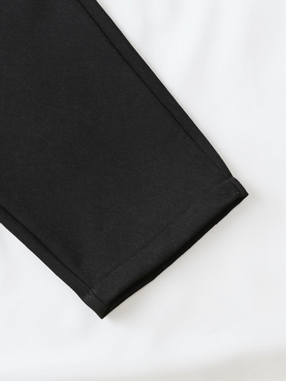 Pantalon de costume noir pour bébé garçon Le Cocon d'Or en polyester tissé durable et légèrement extensible