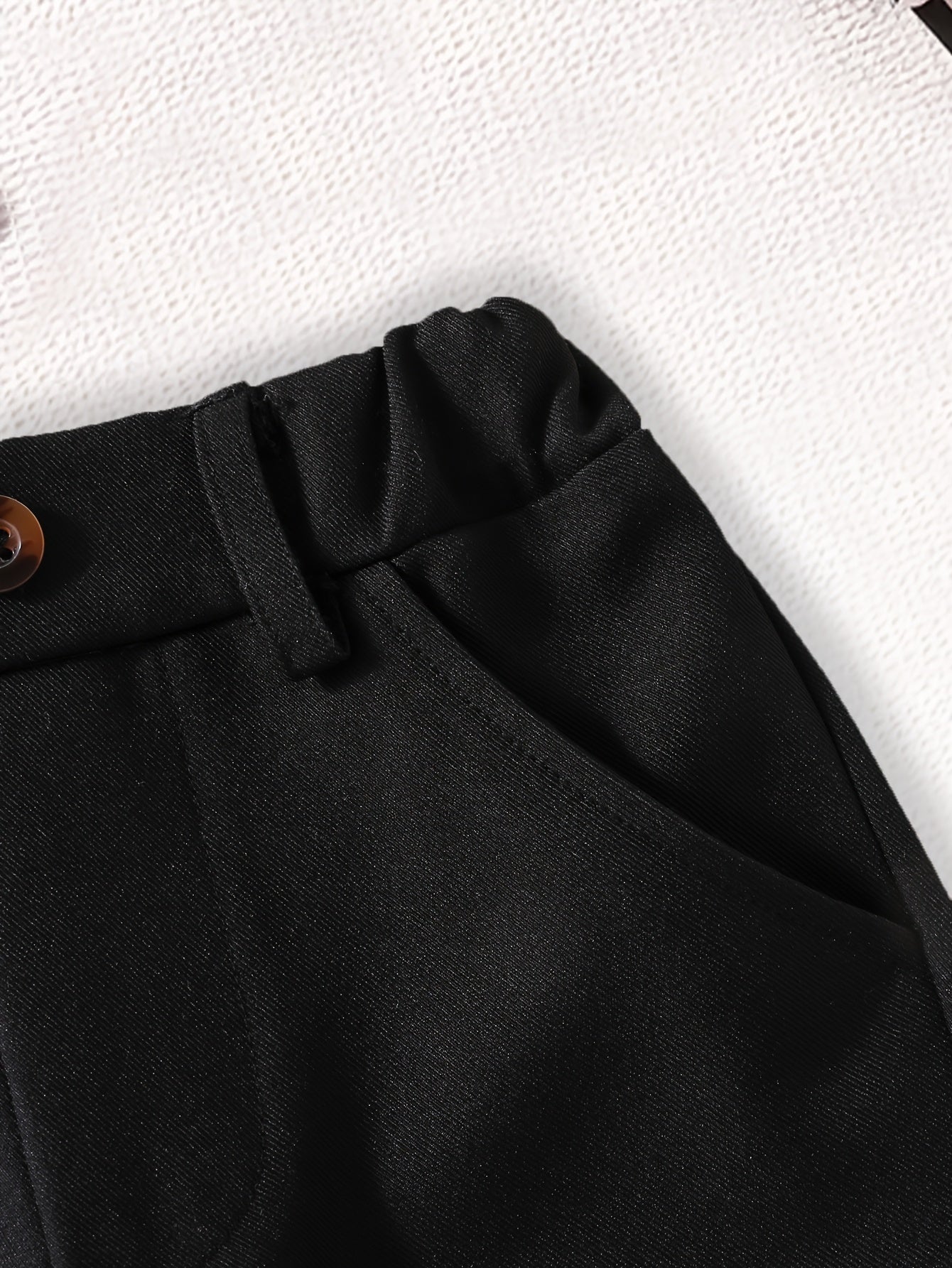 Pantalon de costume noir pour enfants, pantalon extérieur toutes saisons, durable et lavable à la main, idéal pour l'extérieur