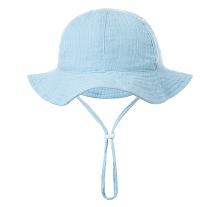 1pc Chapeau de pêcheur doux et mignon pour bébé, bonnet doux et absorbant la transpiration, convient pour une utilisation quotidienne et à l'extérieur, nouveau chapeau de pêcheur printemps été, styles multicolores disponibles