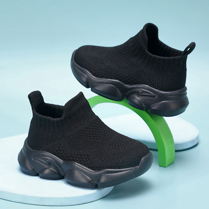 Nouvelles chaussures de marche tendance pour bébés, disponibles en plusieurs couleurs, adaptées aux enfants de moins de 14 ans. Fabriquées avec du tricot respirant, parfaites pour toutes les saisons, à porter au quotidien.