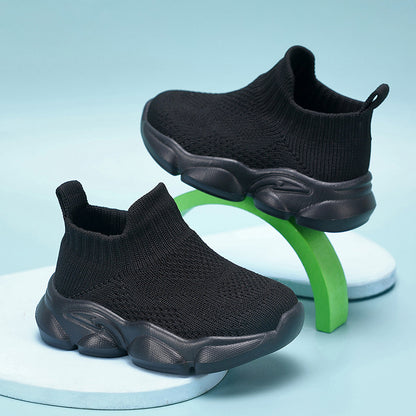 Nouvelles chaussures de marche tendance pour bébés, disponibles en plusieurs couleurs, adaptées aux enfants de moins de 14 ans. Fabriquées avec du tricot respirant, parfaites pour toutes les saisons, à porter au quotidien.