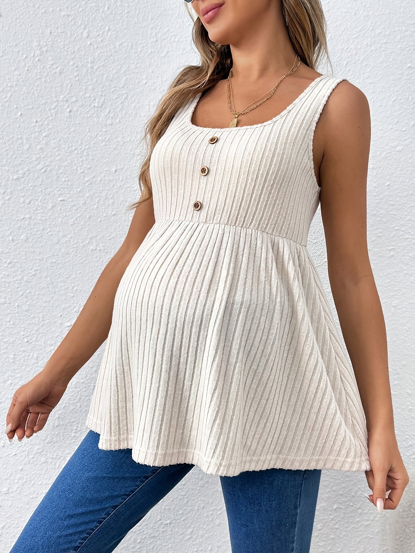 Débardeur long confortable pour femmes enceintes