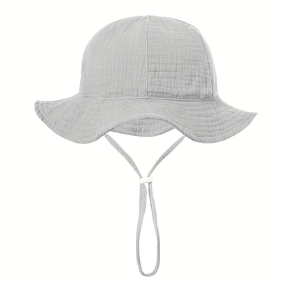 1pc Chapeau de pêcheur doux et mignon pour bébé, bonnet doux et absorbant la transpiration, convient pour une utilisation quotidienne et à l'extérieur, nouveau chapeau de pêcheur printemps été, styles multicolores disponibles