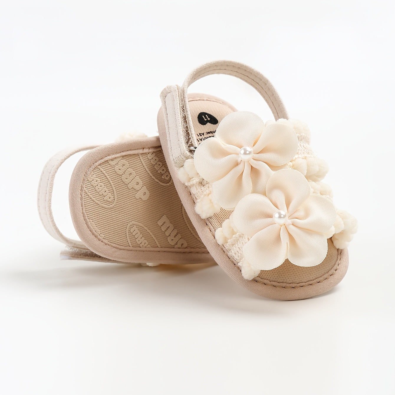 Sandales d'été pour bébé fille avec fleur, semelle souple, chaussures habillées pour nouveau-né, tout-petit, premier pas, lit bébé