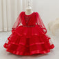 Nouvelle robe pour fille pour la rentrée scolaire et la saison des mariages, robe de princesse pour fille, pour animatrice/artiste avec châle, décoration nœud en strass, robe de style créateur de niche pour anniversaires, Noël, Halloween