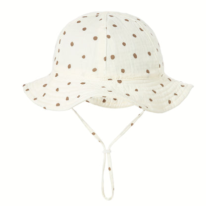 1pc Chapeau de pêcheur doux et mignon pour bébé, bonnet doux et absorbant la transpiration, convient pour une utilisation quotidienne et à l'extérieur, nouveau chapeau de pêcheur printemps été, styles multicolores disponibles