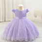 Robe de princesse pour enfants, robe d'anniversaire avec grand nœud, jupe tutu, robe brodée pour filles, robe de saison des mariages, saison de la rentrée scolaire, robe d'Halloween, robe de Noël, robe de cérémonie haut de gamme