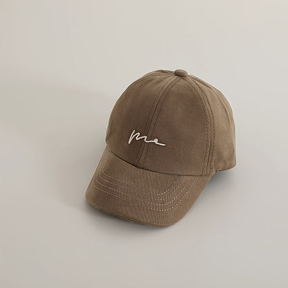 Casquette de bébé Printemps Automne Style Fin Baseball Chapeau de soleil Décontracté Tous les tenues Brodé Casquette de baseball Mignon Chapeau de soleil pour tout-petits Convient pour les jeux quotidiens en plein air Anniversaire Convient pour 2-4 ans Ci