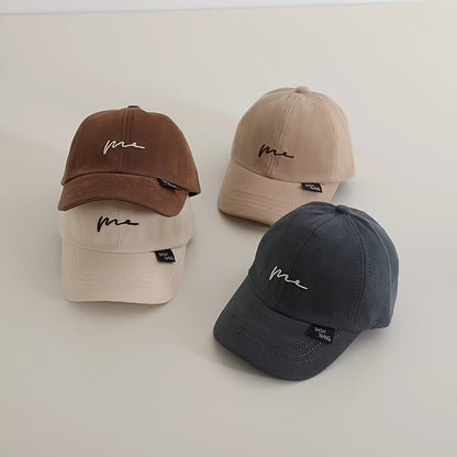 Casquette de bébé Printemps Automne Style Fin Baseball Chapeau de soleil Décontracté Tous les tenues Brodé Casquette de baseball Mignon Chapeau de soleil pour tout-petits Convient pour les jeux quotidiens en plein air Anniversaire Convient pour 2-4 ans Ci