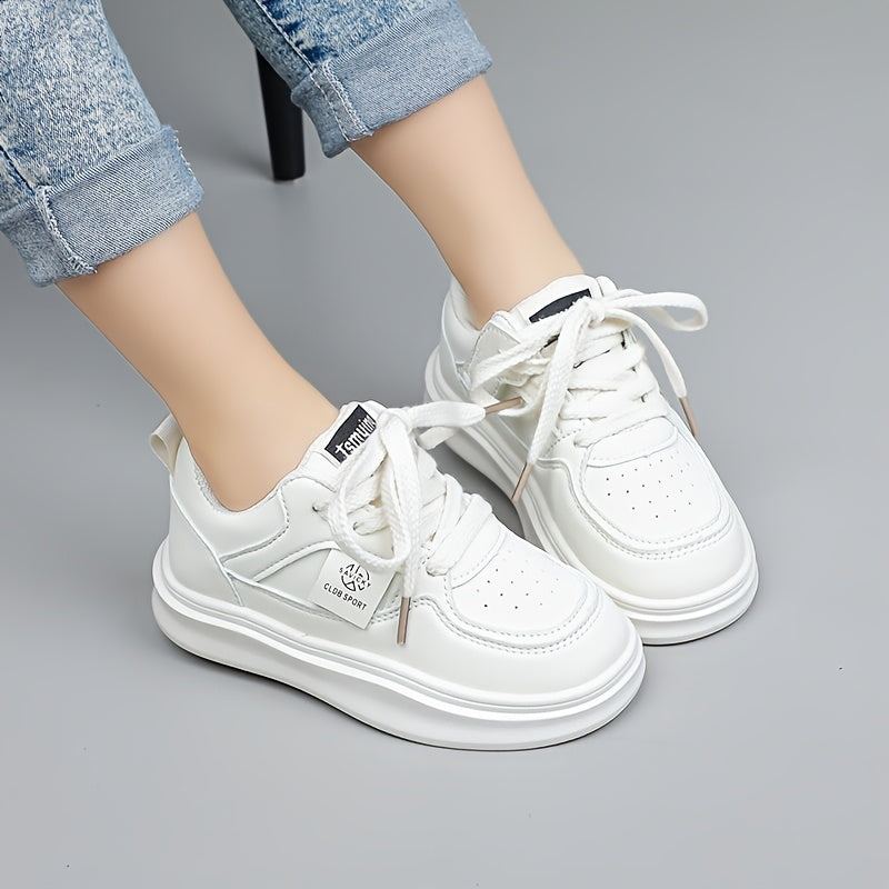 Chaussures de sport respirantes pour adolescents, chaussures basses unisexes décontractées avec une semelle en caoutchouc souple, parfaites pour les activités de plein air au printemps et en automne pour filles