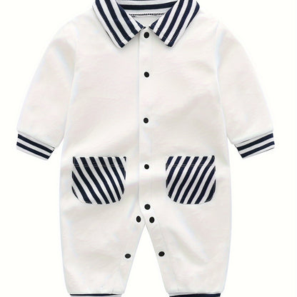 Vêtements pour Nouveau-né : Body Printemps/Automne Adorable pour Garçons - Barboteuse Mignonne, Idéal pour les Sorties en Extérieur