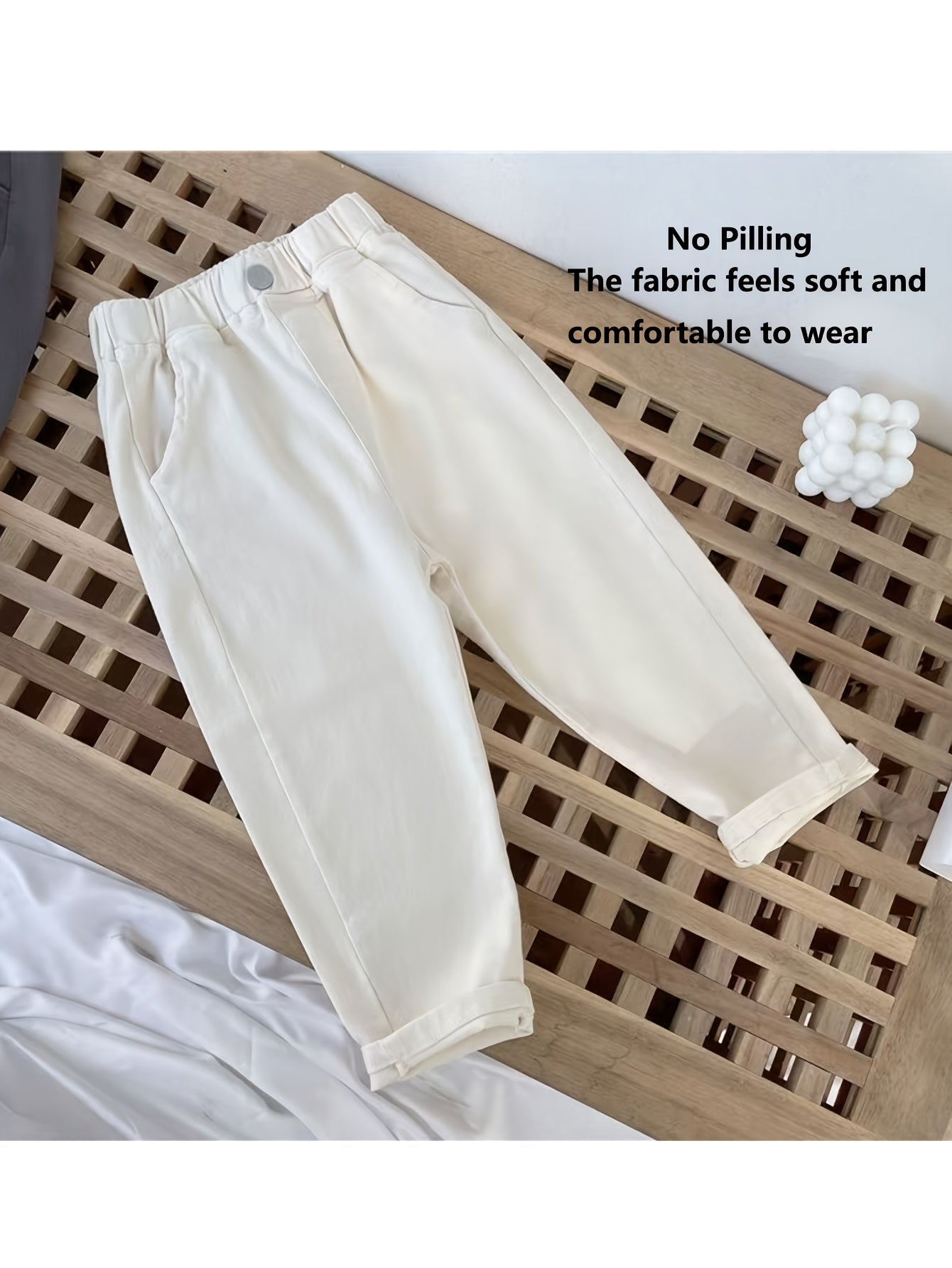 Pantalon Cargo Style Preppy Printemps Automne Garçons Pantalons Filés Filles Pantalons Bébé Pantalons Décontractés Style Printemps, pour l'Extérieur
