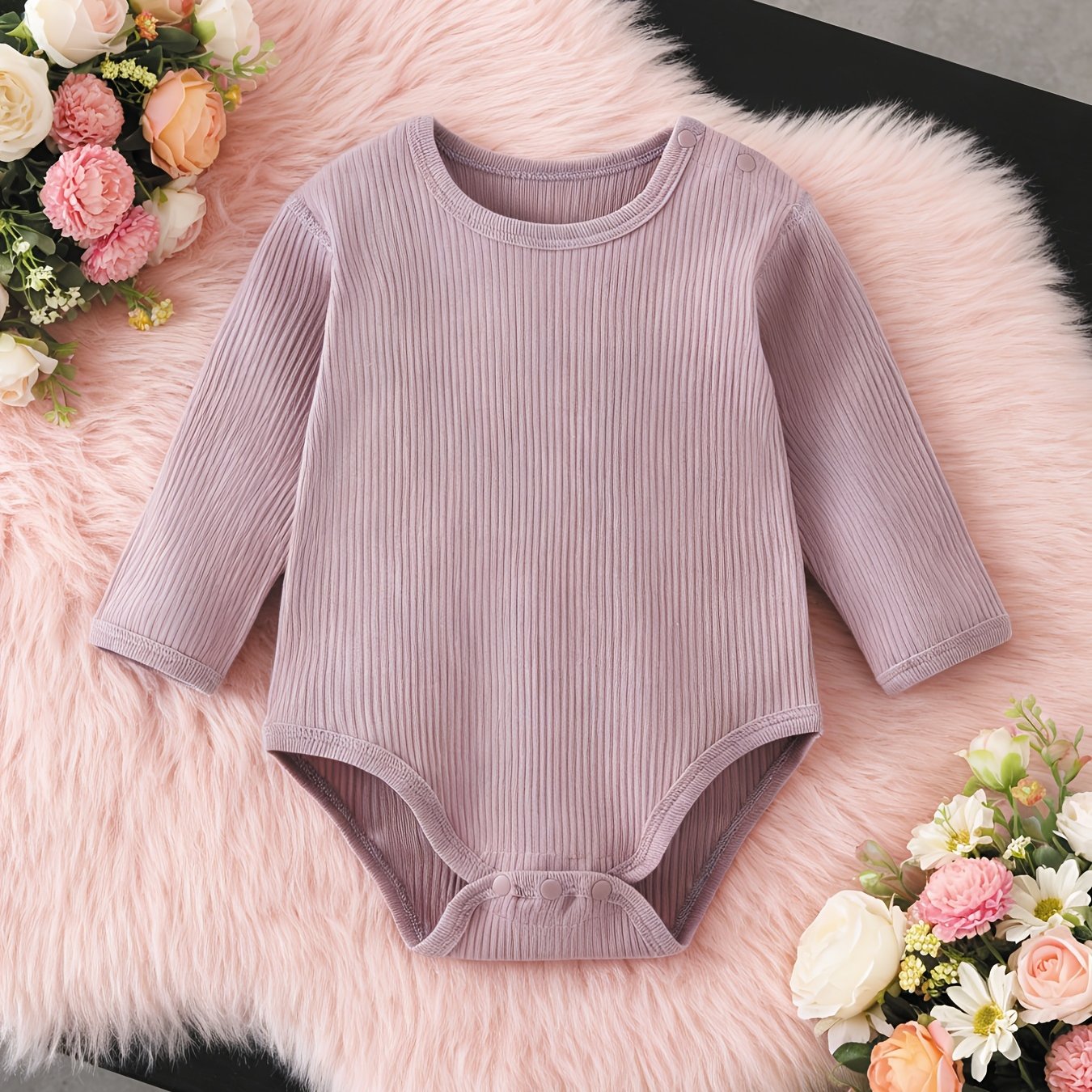 Nouvelle combinaison sans pantalon pour bébé, en tissu côtelé confortable qui protège le ventre et la peau, et respirant. Facile à changer les couches, convient aux bébés de 0 à 18 mois à porter à la maison toute l'année, parfaite pour l'extérieur