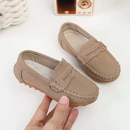 1 Paire de Mocassins à Semelle Souple Faciles à Enfiler Confortables pour Filles et Garçons Style Britannique Rétro Faciles à Porter Nouveauté Chaussures Individuelles Douces Confortables Non Abrasives