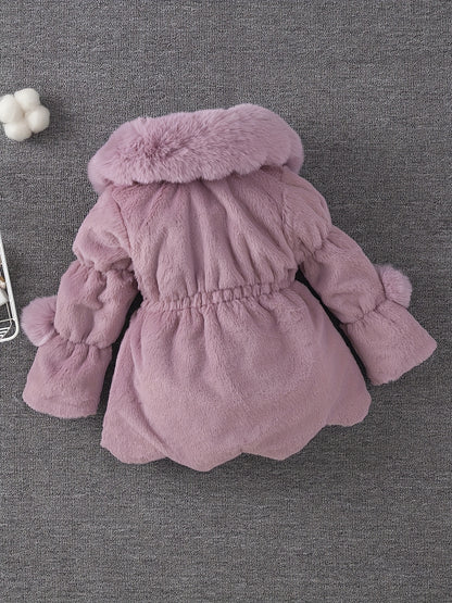 Veste polaire épaisse et chaude à revers pour filles, mode automne-hiver, avec doublure douce - Veste épaisse et chaude à fermeture éclair intégrale, vêtement d'extérieur d'hiver confortable en polaire lavable en machine, convient pour un usage quotidien