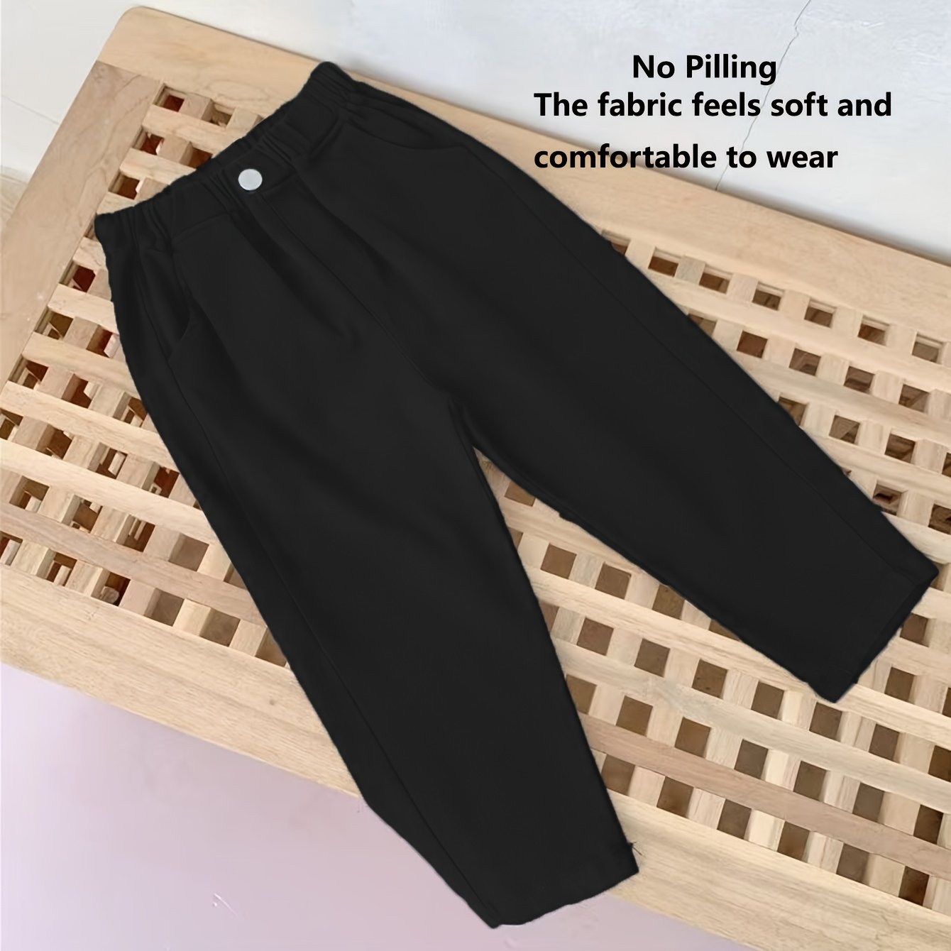 Pantalon Cargo Style Preppy Printemps Automne Garçons Pantalons Filés Filles Pantalons Bébé Pantalons Décontractés Style Printemps, pour l'Extérieur