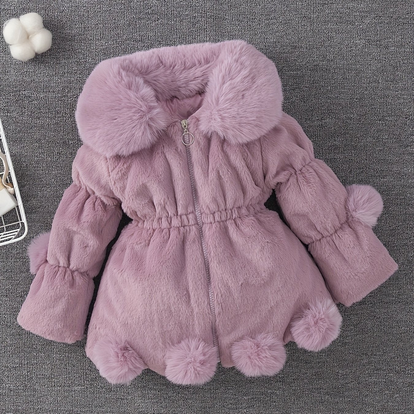 Veste polaire épaisse et chaude à revers pour filles, mode automne-hiver, avec doublure douce - Veste épaisse et chaude à fermeture éclair intégrale, vêtement d'extérieur d'hiver confortable en polaire lavable en machine, convient pour un usage quotidien