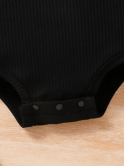 Combinaison Décontractée pour Bébé Fille Été Européen et Américain, Rayures Unies + Manches en Dentelle, Tendance et Confortable, Idéale pour l'Extérieur