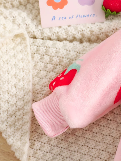 Costume en Flanelle Épaisse à la Mode pour Enfants pour Filles, Ensemble Deux Pièces pour Automne et Hiver, Nouveau Style de Sous-vêtements pour Enfants
