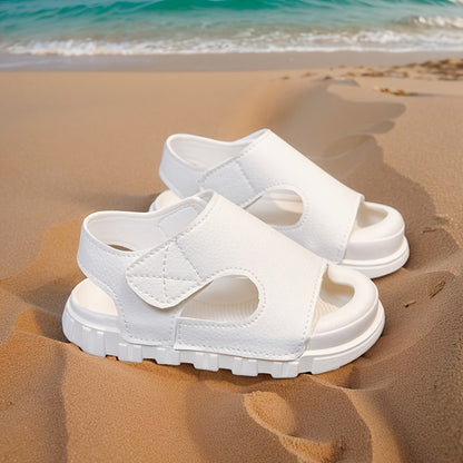 Nouvelles sandales de plage d'été douces et confortables pour enfants avec fermeture facile à enfiler/retirer, sandales de sport légères et antidérapantes, adaptées pour le quotidien, l'école et les tenues décontractées des enfants