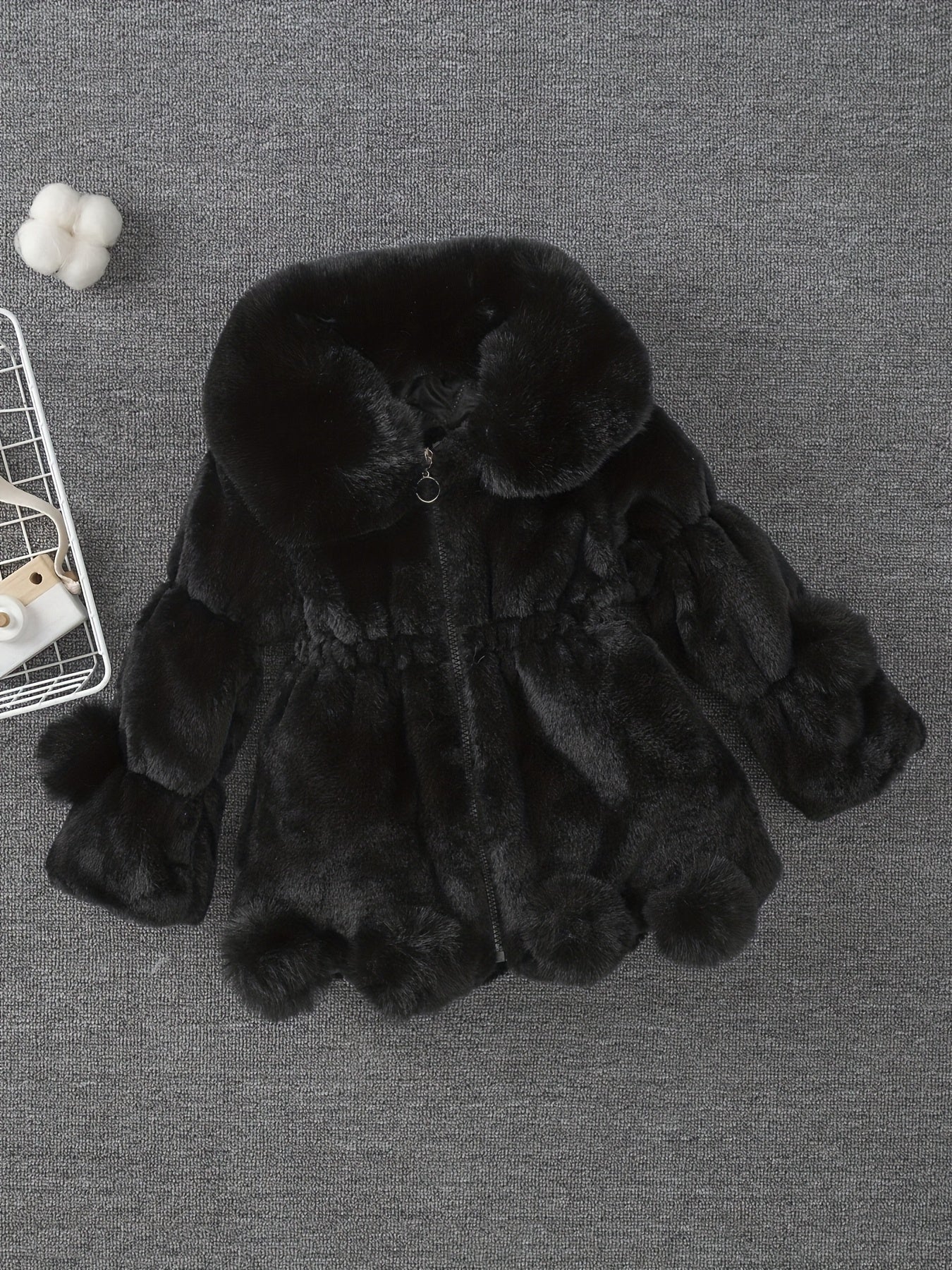 Veste polaire épaisse et chaude à revers pour filles, mode automne-hiver, avec doublure douce - Veste épaisse et chaude à fermeture éclair intégrale, vêtement d'extérieur d'hiver confortable en polaire lavable en machine, convient pour un usage quotidien