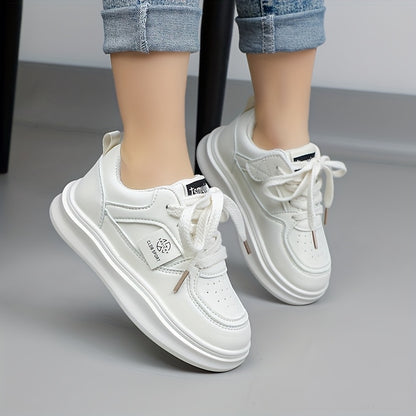 Chaussures de sport respirantes pour adolescents, chaussures basses unisexes décontractées avec une semelle en caoutchouc souple, parfaites pour les activités de plein air au printemps et en automne pour filles