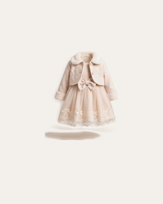 Faux Fur Coat & Knit Dress Set – Le Cocon d'Or