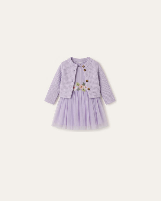 Embroidered Dress, Jacket & Skirt Set – Le Cocon d'Or