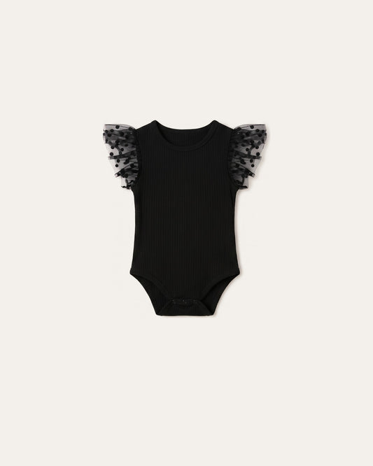 Lace Sleeve Striped Romper – Le Cocon d'Or