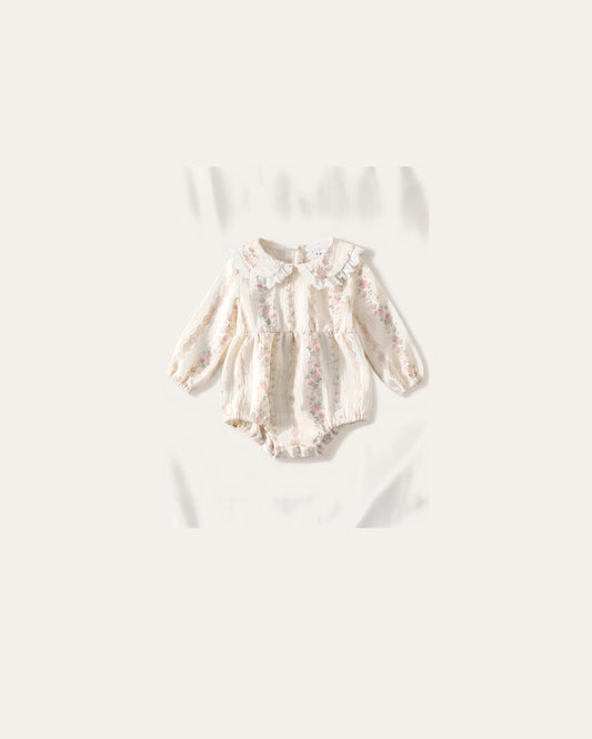 Floral Ruffle Collar Romper – Le Cocon d'Or