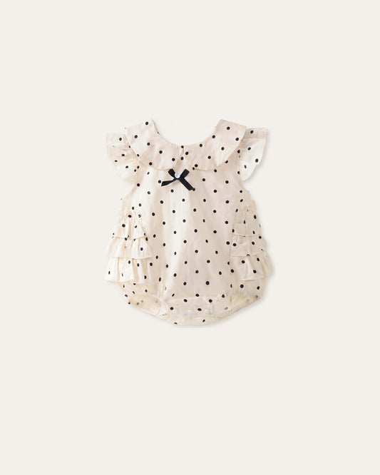 Polka Dot Peter Pan Romper – Le Cocon d'Or