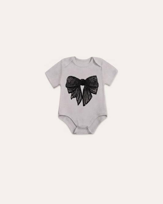 Sequin Bow Cotton Romper – Le Cocon d'Or