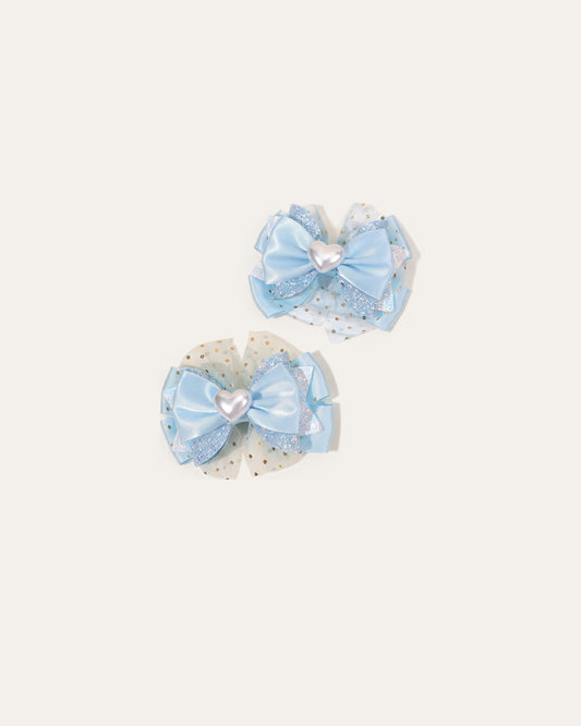 Heart Bow Hair Clips – Le Cocon d'Or
